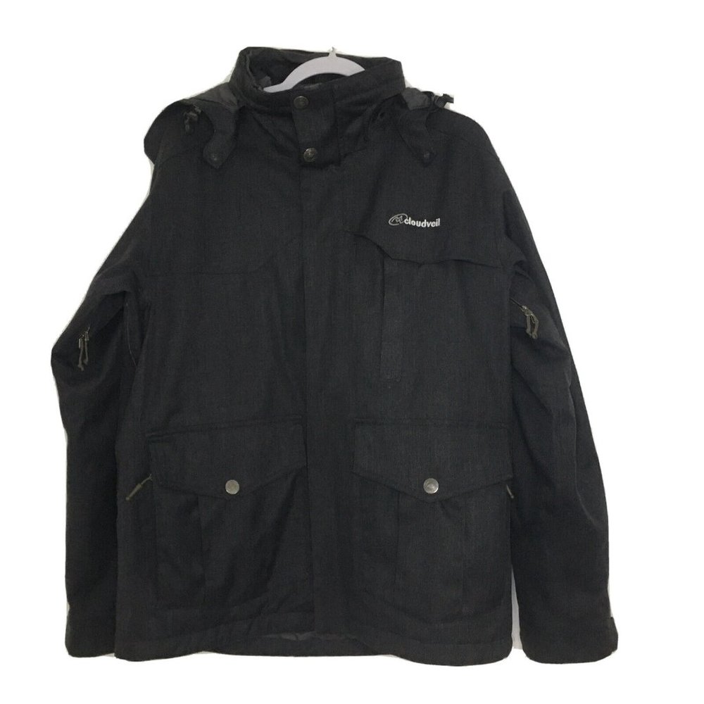 Cloudveil Primaloft Insulated Hooded Ski Jacket Parka Mens M